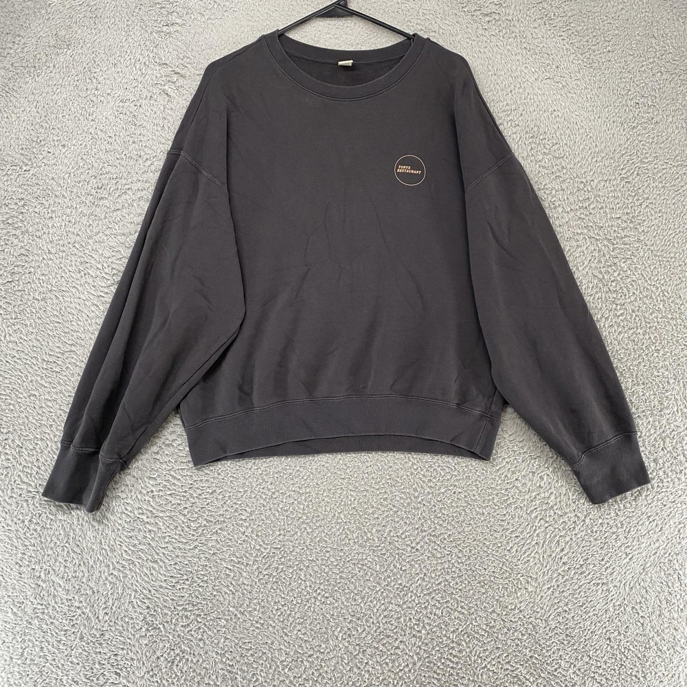 Uniqlo Disney Sweatshirt Womens Small Gray Lady And The Tramp Graphic Spaghetti